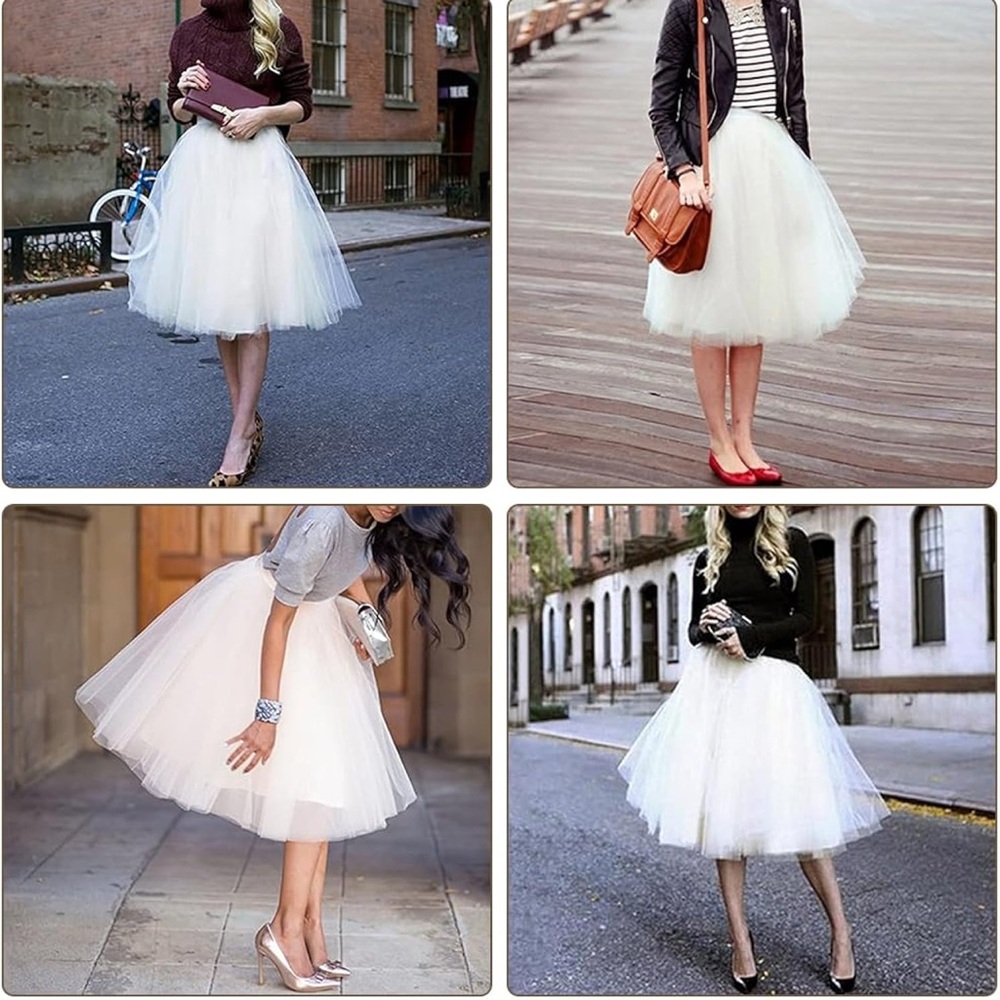 White Tulle Skirt